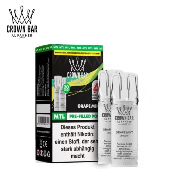 Al Fakher 600 - Grape Mint - Prefilled Pod 2ml/ Stück